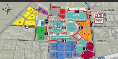 NRGスタジアム駐車場を地図