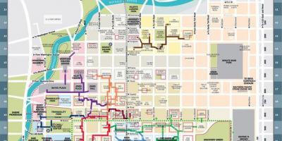 繁華街ヒューストントンネルの地図