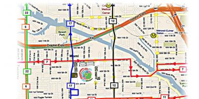 ヒューストンのバス路線図