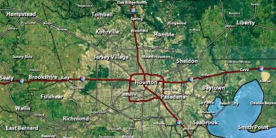 レーダーヒューストンの地図