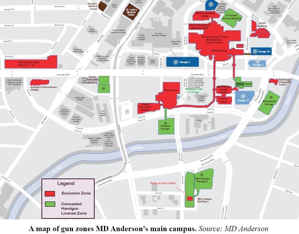 Mdアンダーソンヒューストンの地図