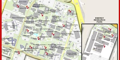 地図のヒューストン大学