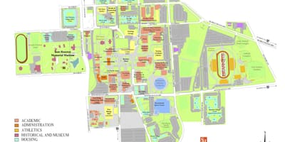 ヒューストン大学の地図