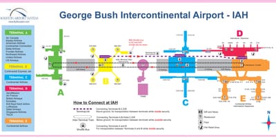 ゴ空港ターミナルビルの地図