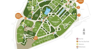 地図のヒューストン動物園