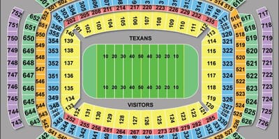 ヒューストンTexansシートマップ