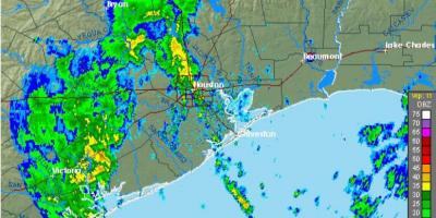雨ヒューストンの地図